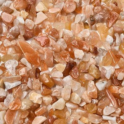 Natural Red Aventurine Chip Beads X-G-O103-01-1