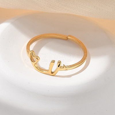 304 Stainless Steel Cuff Rings for Women RJEW-D285-01G-V-1
