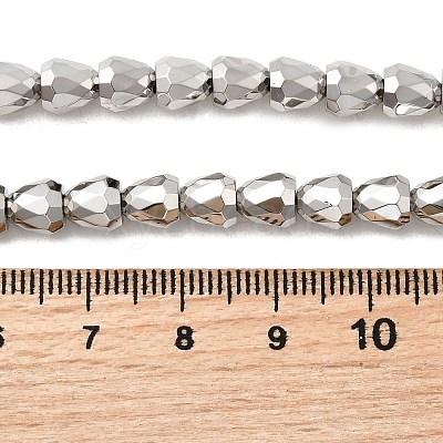 Electroplate Glass Beads Strands EGLA-F166-08P-1