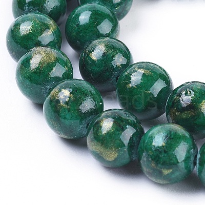 Natural Mashan Jade Beads Strands G-F670-A17-6mm-1