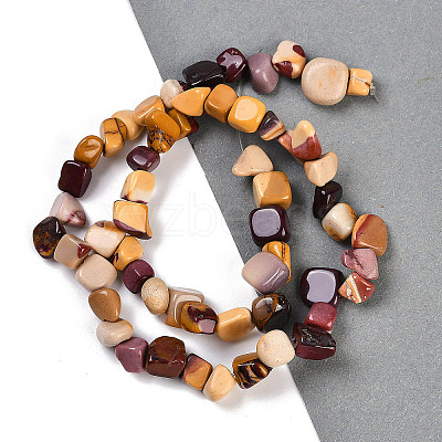 Natural Mookaite Nuggets Beads Strands G-B125-A05-01-1
