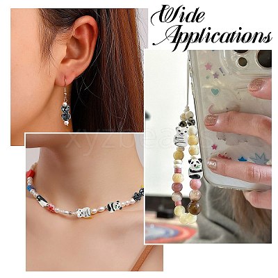 10Pcs 5 Styles Handmade Porcelain Beads PORC-CJ0001-41-1