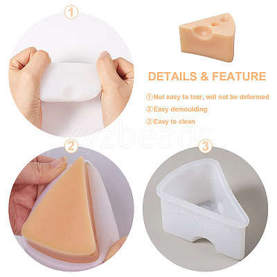 4Pcs 4 Style DIY Candle Silicone Molds Making DIY-MP0001-08-1