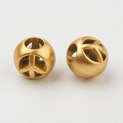 CCB Plastic European Beads CCB-P003-02AG-1