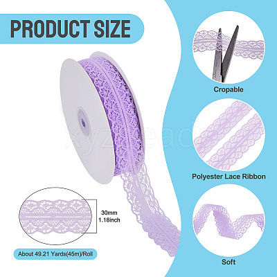Polyester Lace Ribbon OCOR-TAC0025-008D-1