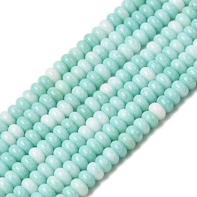 Cracked Opaque Glass Beads Strand X-GLAA-D306-A10-1