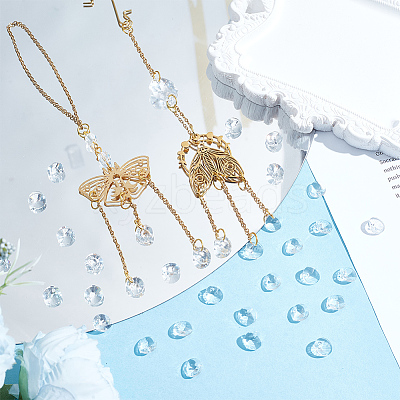 200Pcs Glass Charms RGLA-SP0001-03A-1
