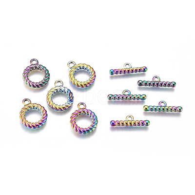 Ion Plating(IP) 304 Stainless Steel Toggle Clasps STAS-F241-08-M-1