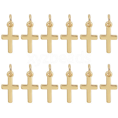 12Pcs Brass Pendants KK-BC0014-80G-1