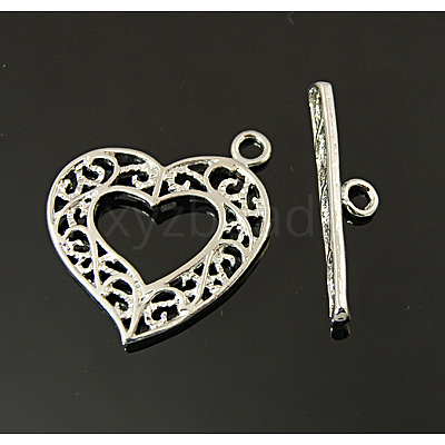 Brass Toggle Clasps KK-E737-18P-1
