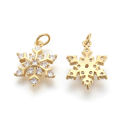 Brass Micro Pave Cubic Zirconia Pendants LS-KK-F774-10G-NR-1