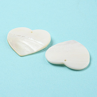 Natural Freshwater Shell Pendants SHEL-F008-01B-1