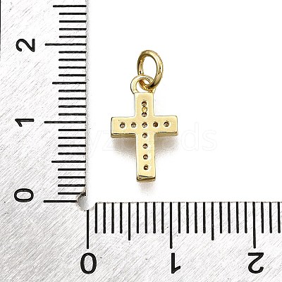 Brass Micro Pave Cubic Zirconia Pendants KK-Z100-39G-03-1