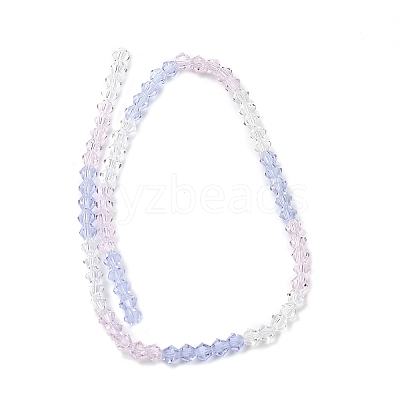 Transparent Gradient Color Glass Beads Strands GLAA-F131-01A-02-1