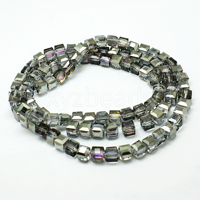 Electorplated Glass Beads EGLA-E006-1C-1