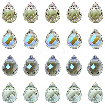 48Pcs 4 Colors Electroplate Glass Beads GLAA-FS0001-89-1