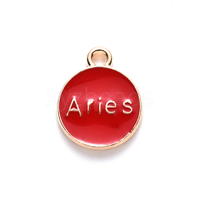 Alloy Enamel Pendants ENAM-S124-01B-07A-1