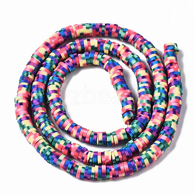 Handmade Polymer Clay Beads Strands CLAY-N008-010L-A-1