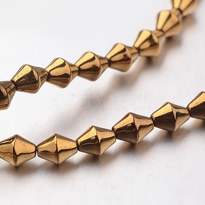 Electroplate Non-magnetic Synthetic Hematite Bead Strands G-F300-32-03-1
