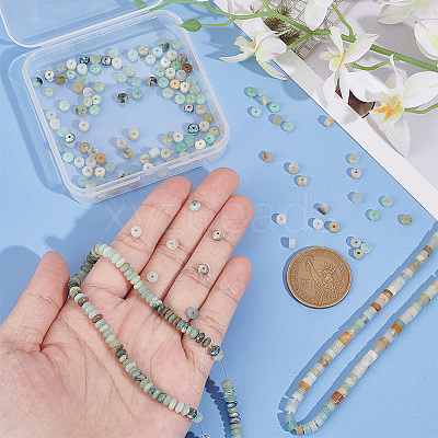 2 Strands 2 Styles Natural Flower Amazonite Beads Strands G-PH0002-31-1