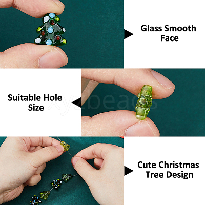 30Pcs 3 Styles Dyed & Heated Glass Beads GLAA-HS0001-21-1