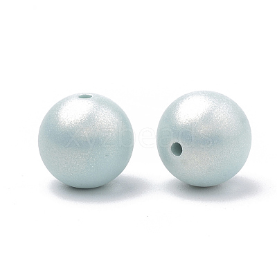 Spray Painted Style Acrylic Beads MACR-T010-8mm-02-1