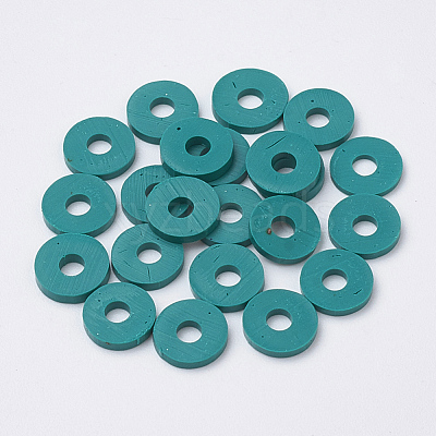 Handmade Polymer Clay Beads X-CLAY-R067-6.0mm-07-1