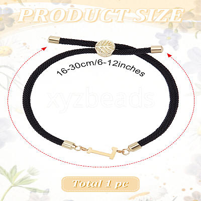 1Pc Adjustable Nylon Cord Slider Bracelets for Women BJEW-LP0001-32L-01-1