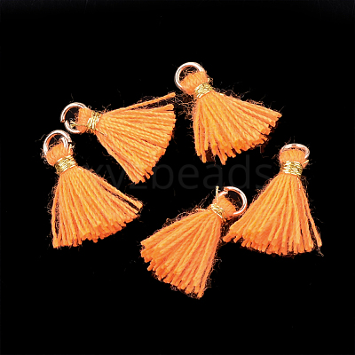 Polycotton(Polyester Cotton) Tassel Pendant Decorations FIND-S281-34-1