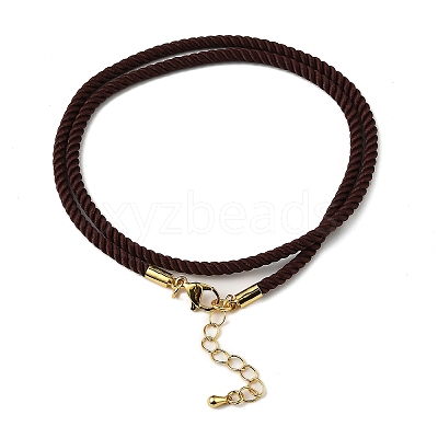 Nylon Milan Cord Necklace Making MAK-M028-01G-20-1
