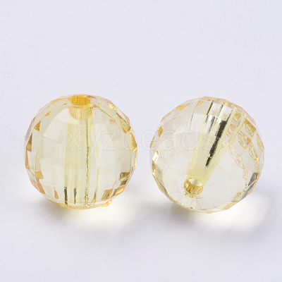 Transparent Acrylic Beads TACR-Q254-10mm-V-1