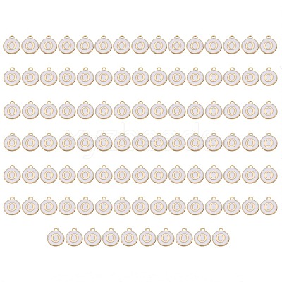 Golden Plated Enamel Alloy Charms ENAM-SZ0001-26A-O-1