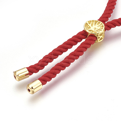 Cotton Cord Bracelet Making KK-F758-03F-G-1