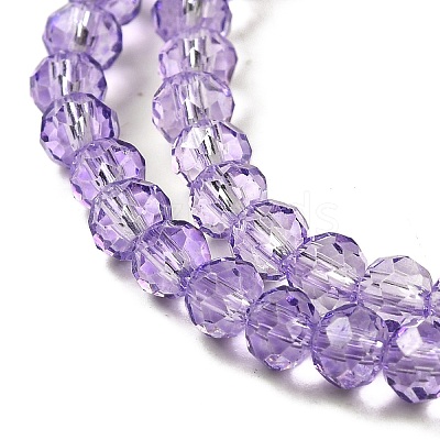 Transparent Baking Paint Glass Beads Strands DGLA-A034-T4mm-D03-1
