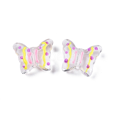 Transparent Acrylic Enamel Beads TACR-G040-05A-1