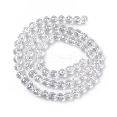 Electroplate Glass Bead Strands EGLA-R040-8mm-15-1