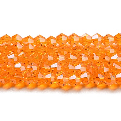 Transparent Electroplate Glass Beads Strands EGLA-A039-T6mm-A23-1