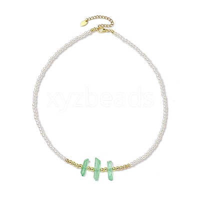 4Pcs 4 Styles ABS Plastic Imitation Pearl Beaded Necklaces NJEW-JN04859-1