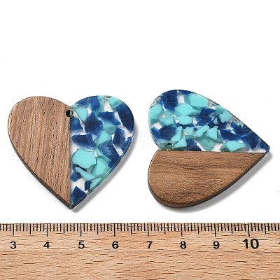 Resin and Walnut Pendants LS-FIND-R051-09H-1