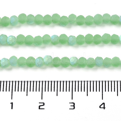 Imitation Jade Glass Beads Strands EGLA-A034-T3mm-MB09-1