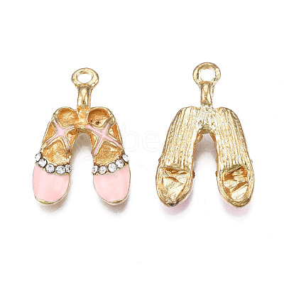 Rack Plating Alloy Enamel Pendants ENAM-T011-130A-1