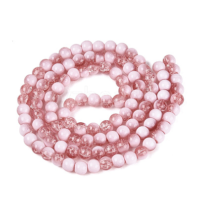 Crackle Glass Beads Strands GLAA-U001-8mm-13-1