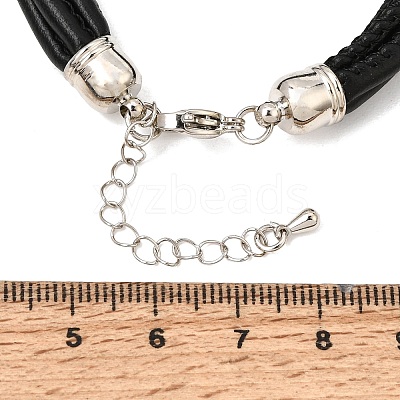 Microfiber Leather Multi-strand Cord Bracelets Makings FB-CBA983F-01P-12-1