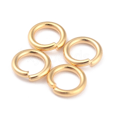 Rack Plating Brass Open Jump Rings X-KK-O139-18O-G-1