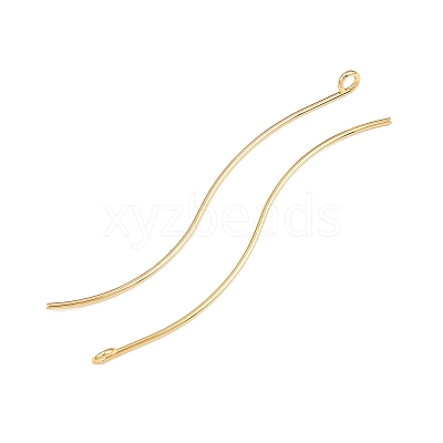 Brass Earring Findings KK-A274-17E-G-1
