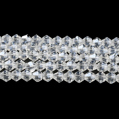 Transparent Electroplate Glass Beads Strands EGLA-A039-T2mm-A13-1