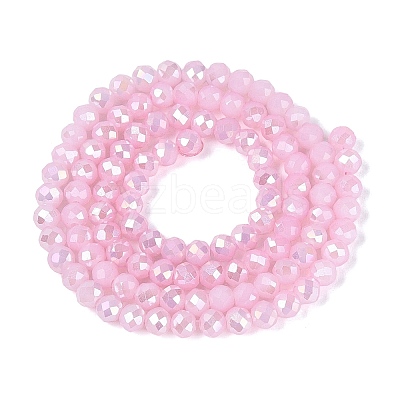 Baking Electroplate Glass Beads Strands DGLA-A039-J4mm-B26-1