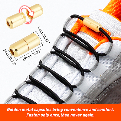 30 Sets Column Brass Capsule Lace Lock Buckles KK-PH0003-91G-1
