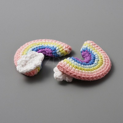 Handicraft Wool Knitting Rainbow Ornament Accessories DIY-WH0304-462C-1