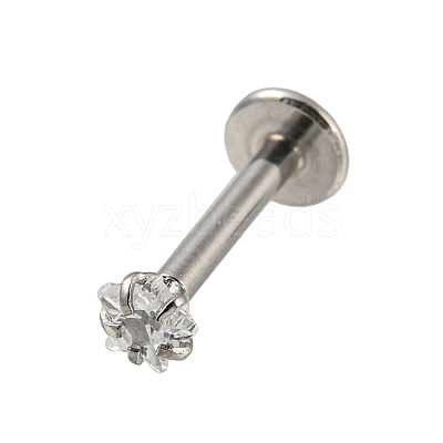 304 Stainless Steel Threaded Flatback Earrings LS-EJEW-NH0001-01A-02-1